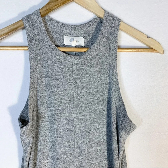Lou & Grey Signature Soft Gray Sleeveless Midi Dress - Picture 2 of 6